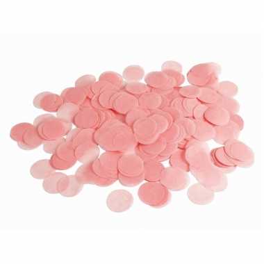 Licht roze papieren confetti 44 gram