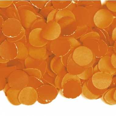Oranje confetti in een zak 2 kg