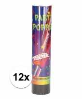 12x party poppers confetti 20 cm