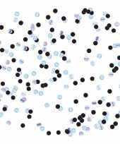 2x confetti mix holografisch zwart zakjes 15 gram