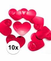 Valentijn confetti rode hartjes xl